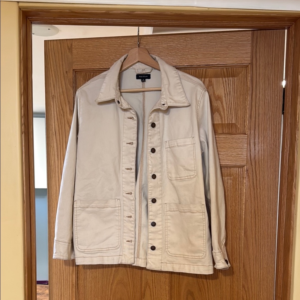 Cream chore Jacket